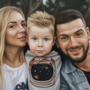 Portrait From Photos - GFM Painting