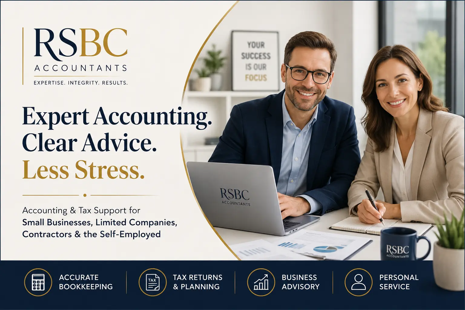 RSBC Accountants providing accounting and tax support for UK small businesses