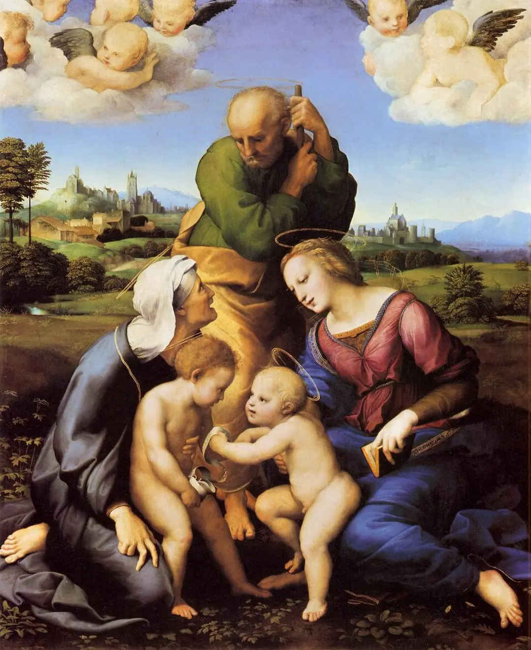 The Holy Family with Saints Elizabeth and John (or The Canigiani Holy Family)