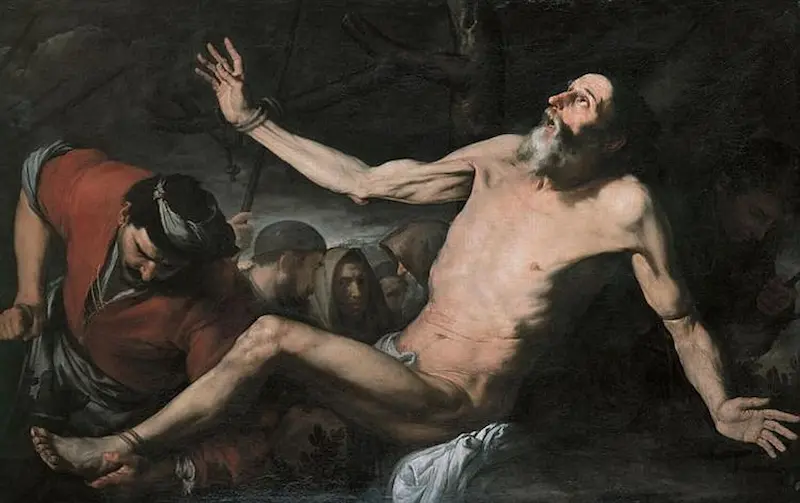 St Bartholomew almost in agony