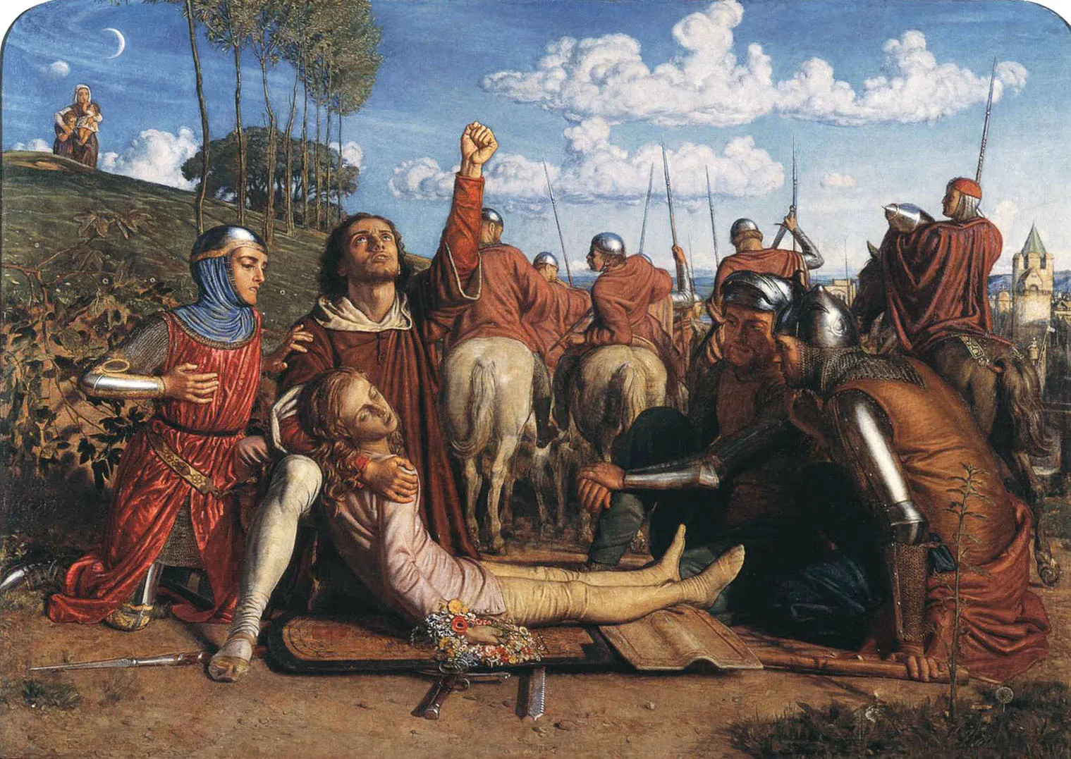 Rienzi Vowing to Obtain Justice for the Death of his Young Brother, Slain in a Skirmish between the Colonna and Orsini Factions