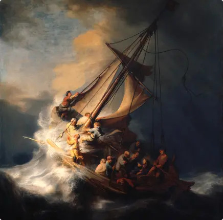 Christ In The Storm On The Sea Of Galilee