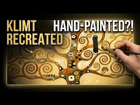 GFM Painting, Gustav Klimt Tree of Life Oil Painting Reproduction Hand-Painted Canvas Art by GFM Painting