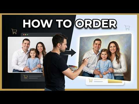 GFM Painting, Oil Portrait from Photo Hyper Realistic Hand Painted Transformation