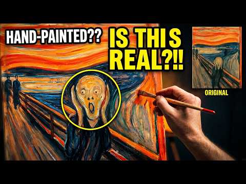 GFM Painting, The Scream by Edvard Munch Hand Painted Oil Reproduction Process
