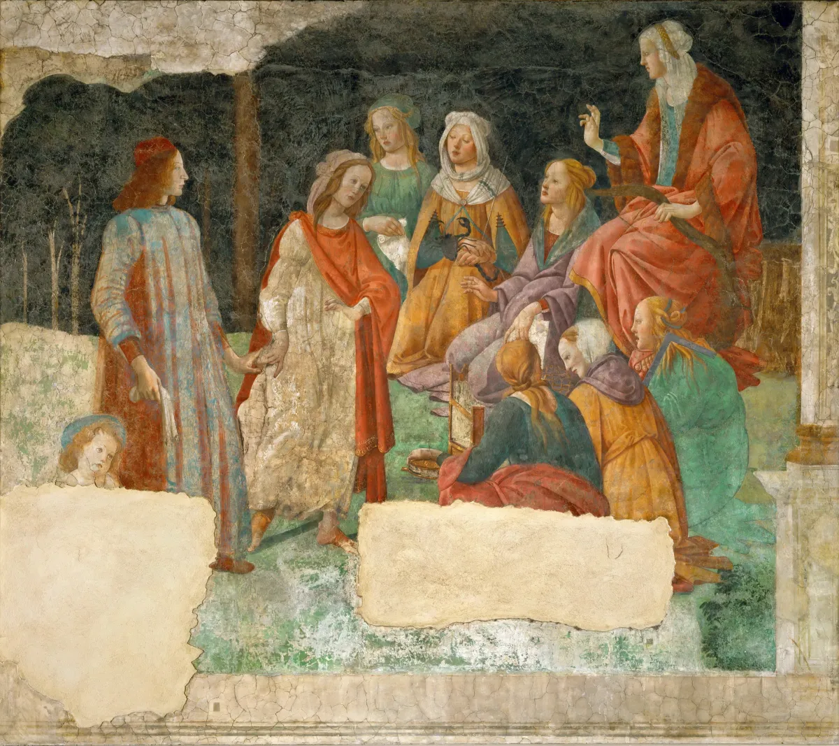 Buy Alessandro Filipepi (Sandro Botticelli) A Young Man Being Introduced to the Seven Liberal Arts Oil Painting - Hand Painted Reproduction