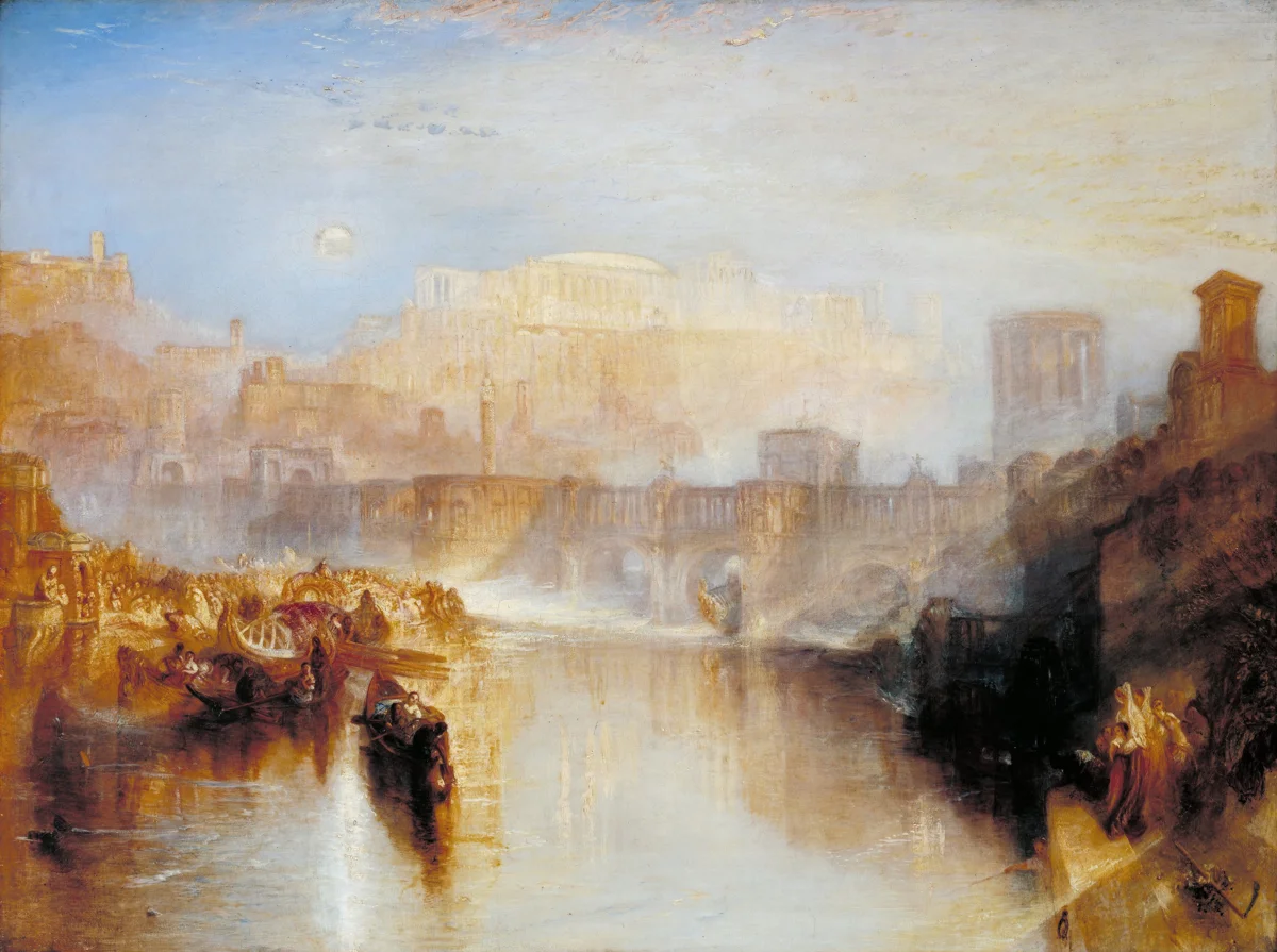 Buy Joseph Mallord William Turner Ancient Rome; Agrippina Landing with the Ashes of Germanicus Oil Painting - Hand Painted Reproduction