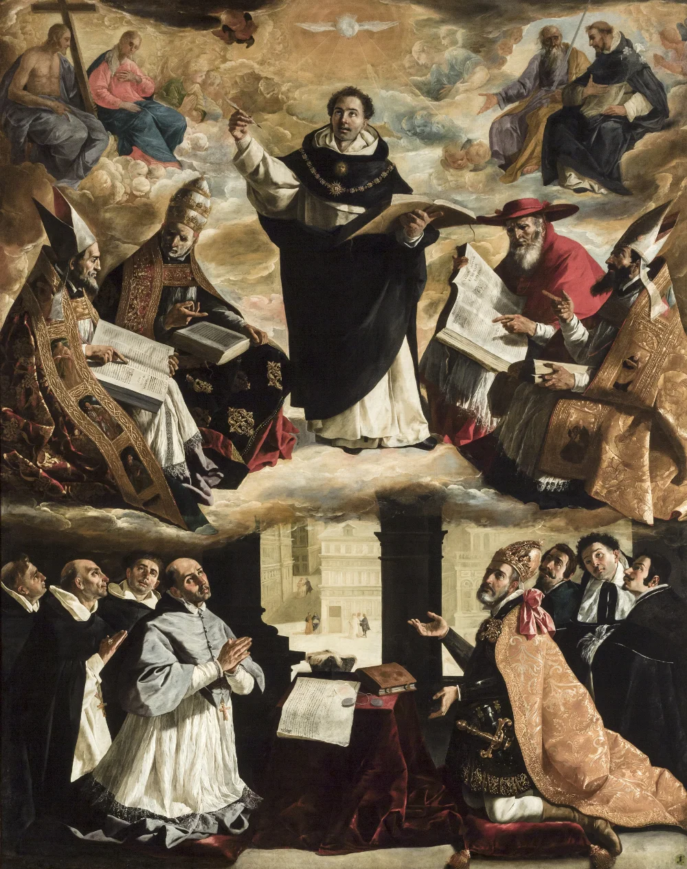 Buy Francisco de Zurbaran Apotheosis of St Thomas Aquinas Oil Painting - Hand Painted Reproduction