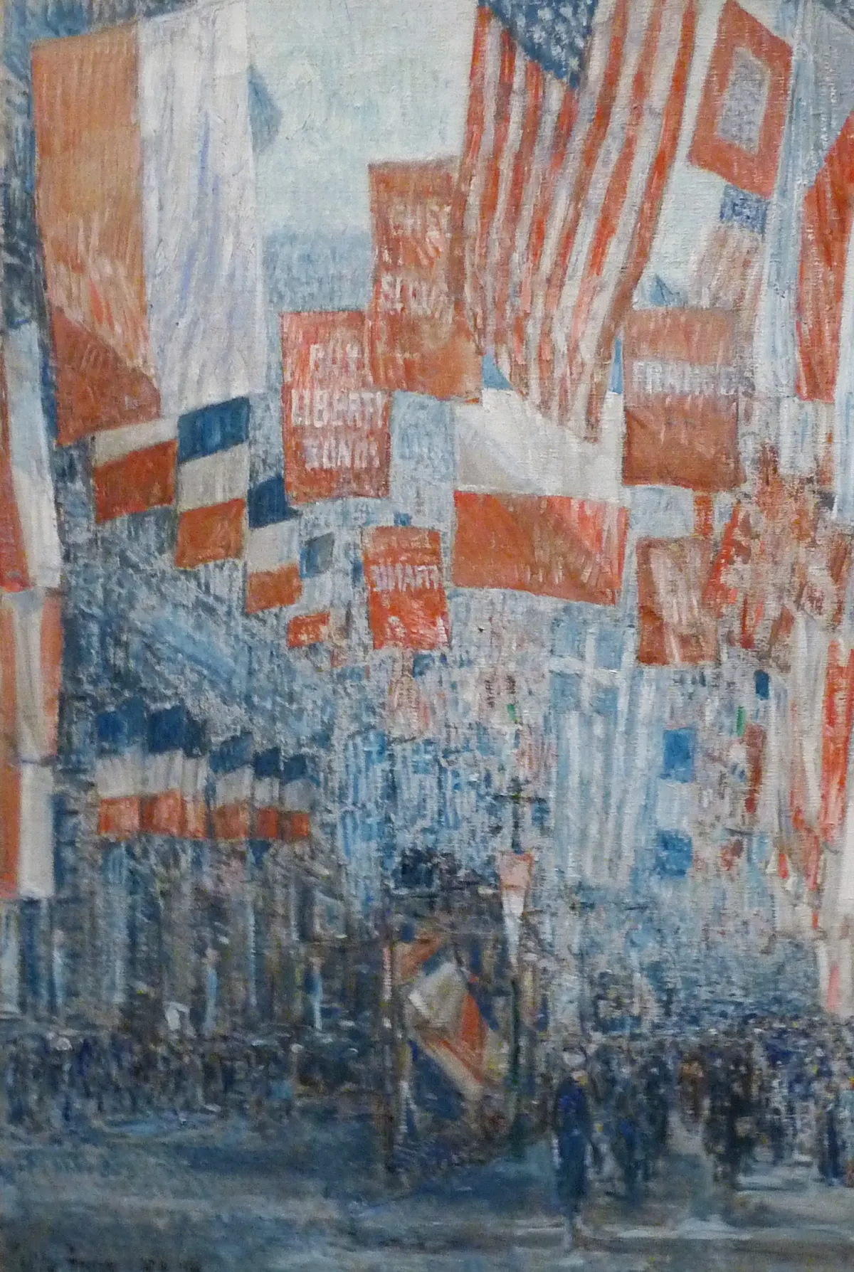 Buy Frederick Childe Hassam Avenue of the Allies, 5th Avenue, New York Oil Painting - Hand Painted Reproduction