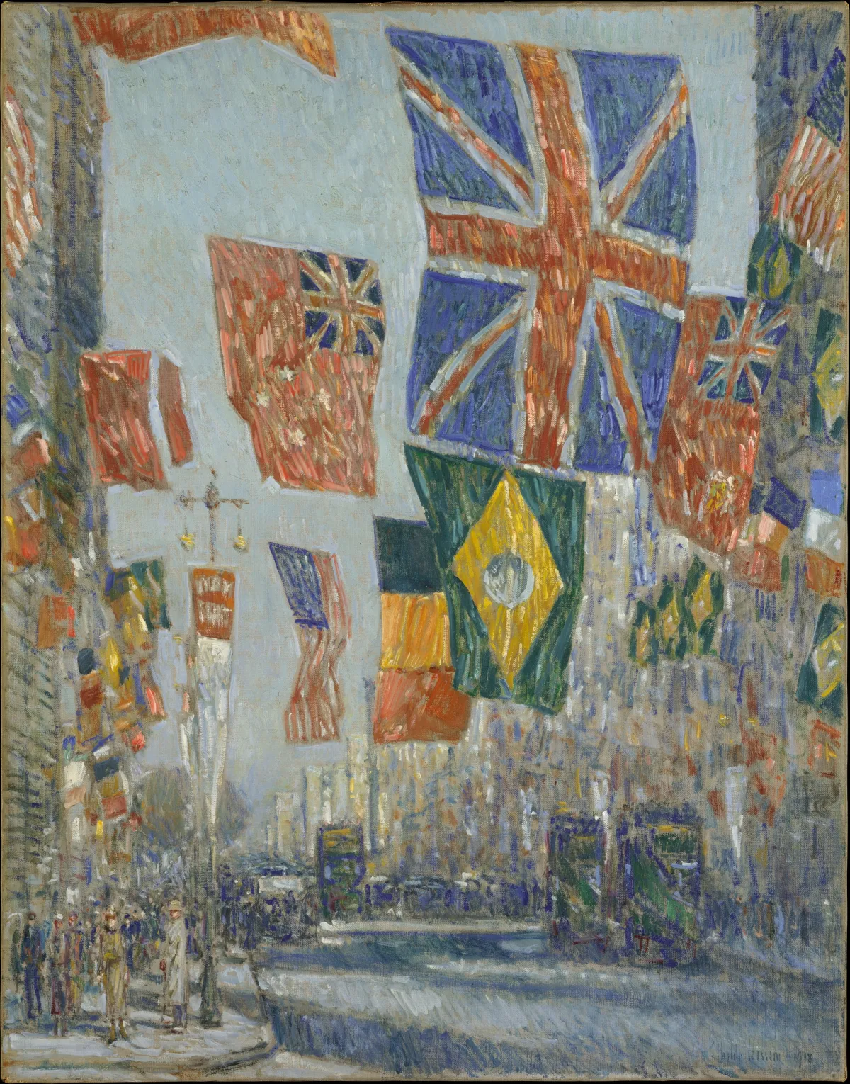Buy Frederick Childe Hassam Avenue of the Allies, Great Britain, Oil Painting - Hand Painted Reproduction