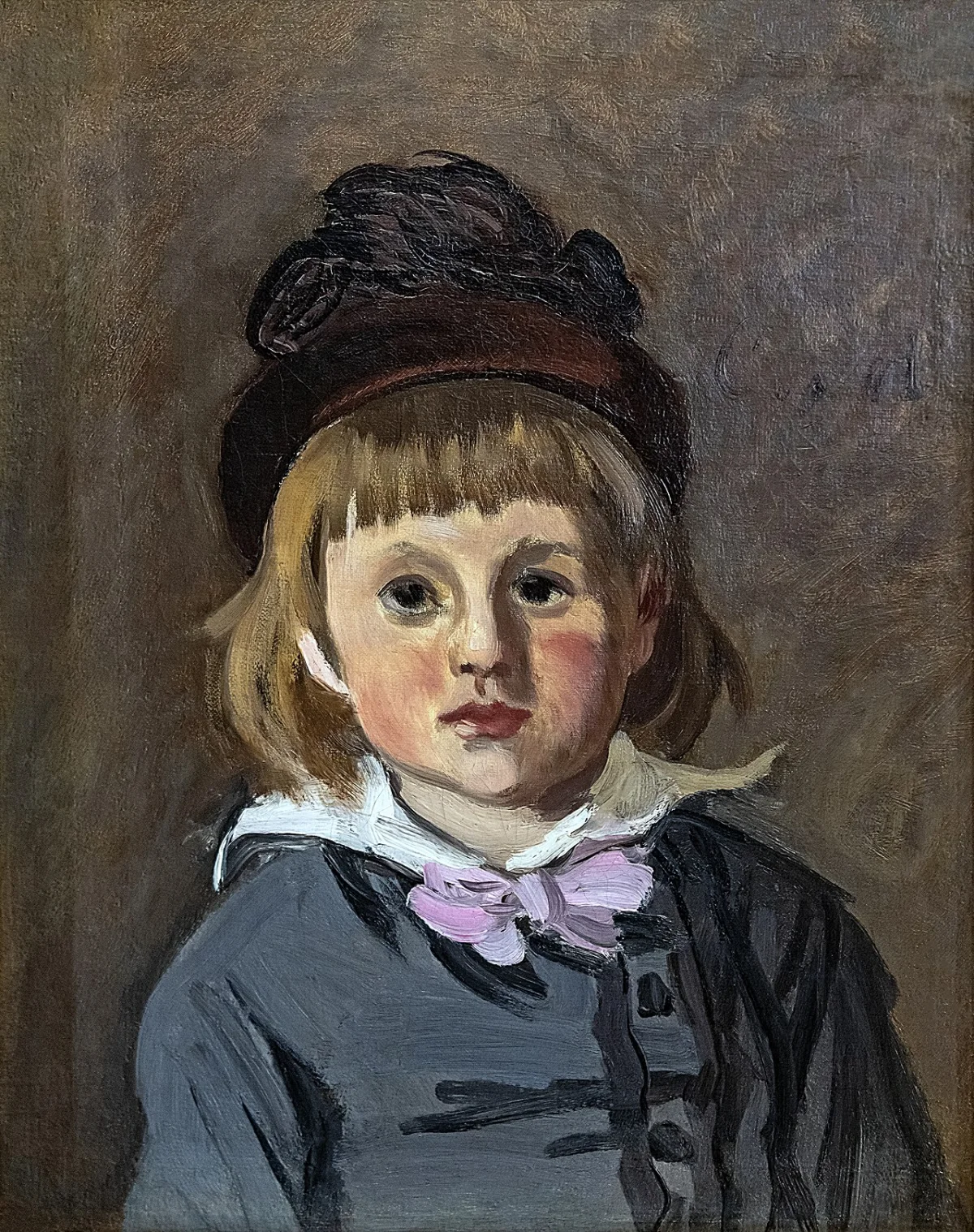 Buy Claude Monet Bemberg Fondation Toulouse Portrait De Son Fils Jean En Bonnet à Pompon 42x33 Inv. Oil Painting - Hand Painted Reproduction
