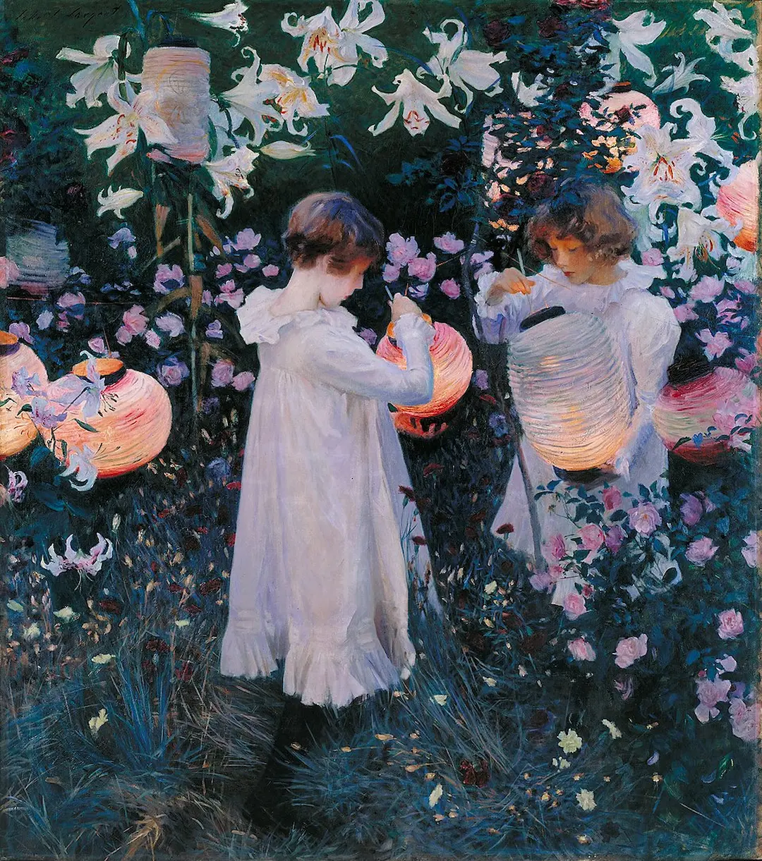 Buy John Singer Sargent Carnation, Lily, Lily, Rose Oil Painting - Hand Painted Reproduction