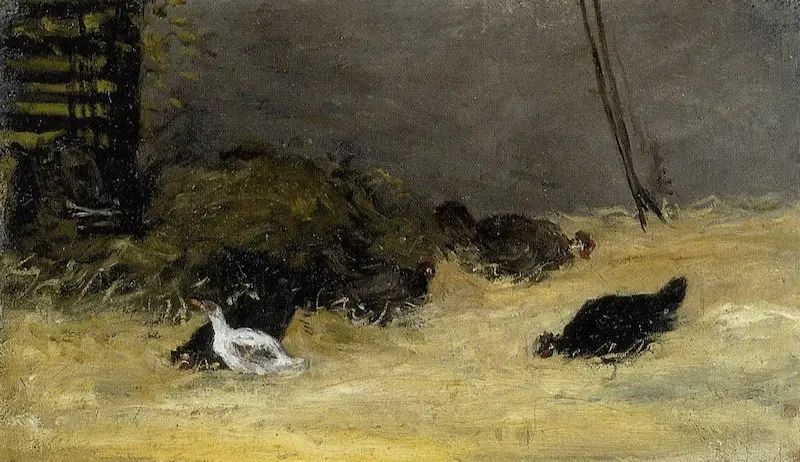 Buy Paul Gauguin Chicken Coop Oil Painting - Hand Painted Reproduction