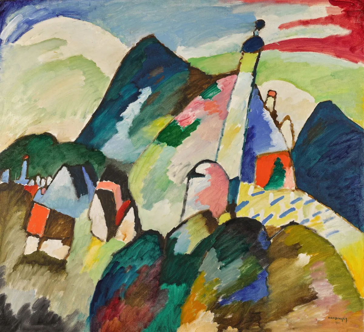Buy Wassily Kandinsky Church at Murnau Oil Painting - Hand Painted Reproduction