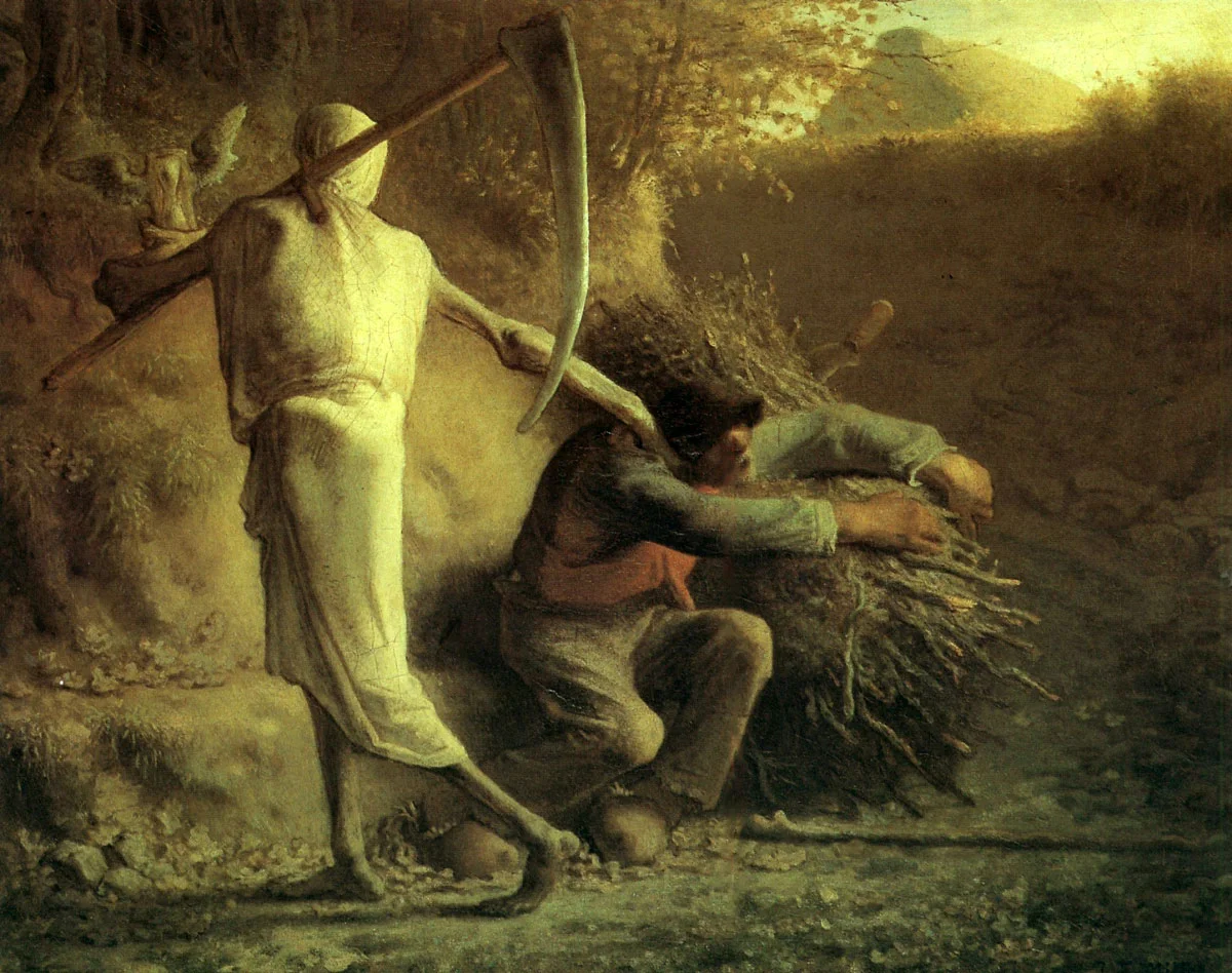 Buy Jean-Francois Millet Death and the Woodcutter Oil Painting - Hand Painted Reproduction