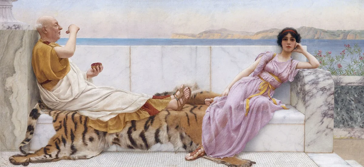 Buy John William Godward Eighty and eighteen Oil Painting - Hand Painted Reproduction