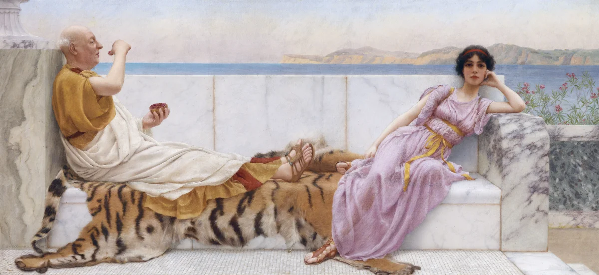 Buy John William Godward Eighty and eighteen Oil Painting - Hand Painted Reproduction