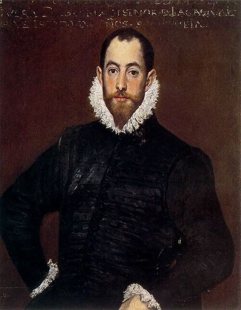 Buy Doménikos Theotokópoulos Portrait of a Gentleman from the Casa de Leiva Oil Painting - Hand Painted Reproduction