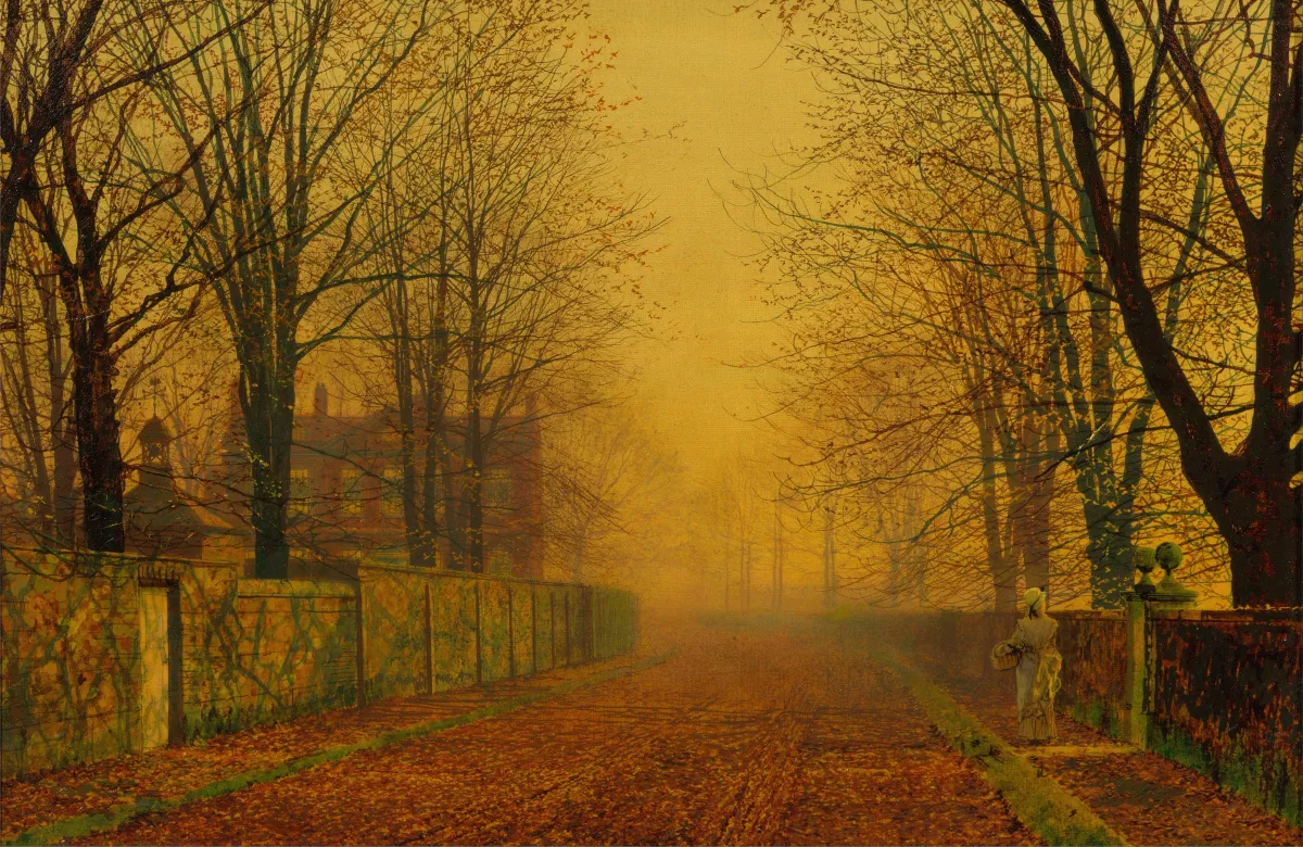 Buy John Atkinson Grimshaw Evening Glow Oil Painting - Hand Painted Reproduction