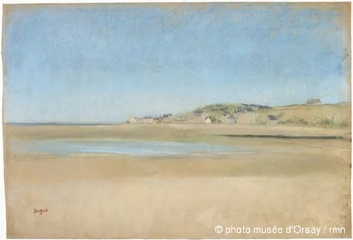 Buy Edgar Degas Houses at the seaside Oil Painting - Hand Painted Reproduction