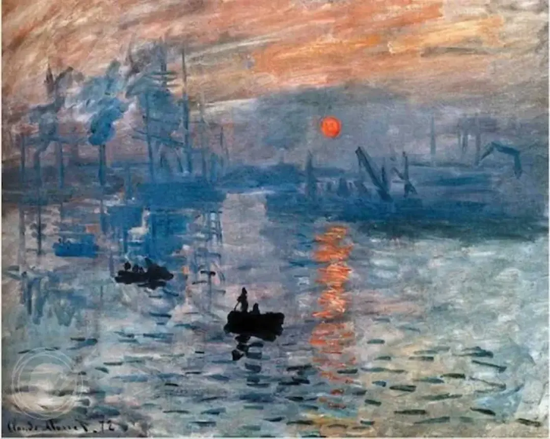 Buy Claude Monet Impression Sunrise Oil Painting - Hand Painted Reproduction