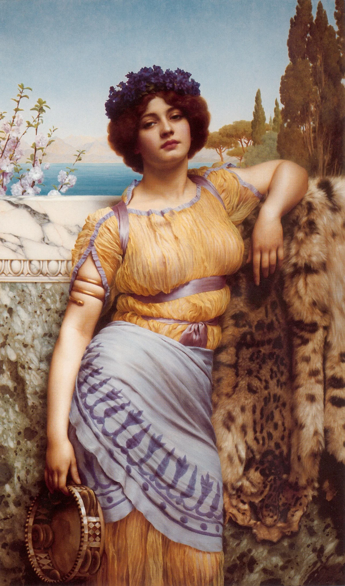 Buy John William Godward Ionian Dancing Girl Oil Painting - Hand Painted Reproduction