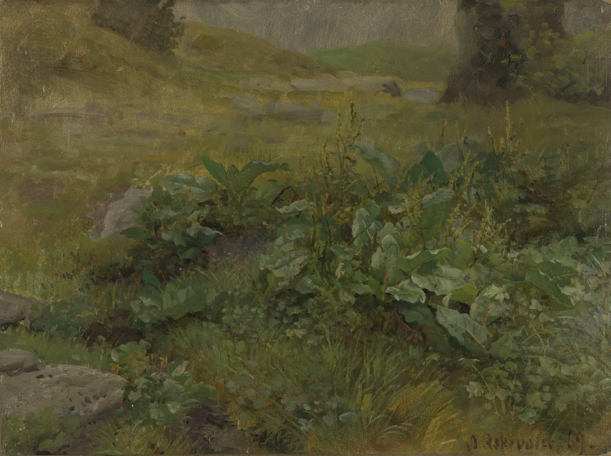 Buy Edwin Austin Abbey Landscape study Oil Painting - Hand Painted Reproduction