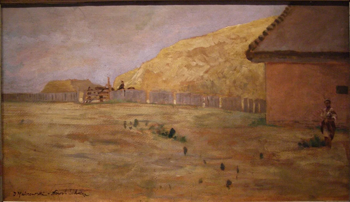 Buy Jacek Malczewski Landscape from Nowo-Sielica Oil Painting - Hand Painted Reproduction