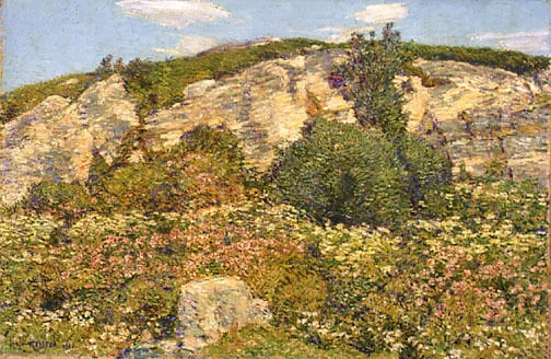 Buy Frederick Childe Hassam Laurel in the Ledges Oil Painting - Hand Painted Reproduction