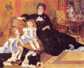 Buy Pierre Auguste Renoir Madame Georges Charpentier and her Children Oil Painting - Hand Painted Reproduction