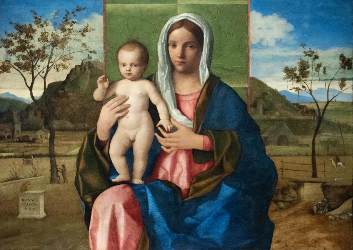 Buy Jacopo Bellini Madonna and Child Blessing Oil Painting - Hand Painted Reproduction