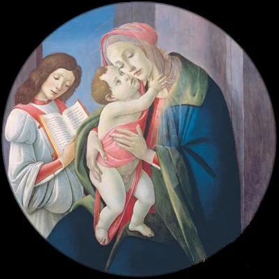 Buy Alessandro Filipepi (Sandro Botticelli) Madonna and Child with an Angel Oil Painting - Hand Painted Reproduction