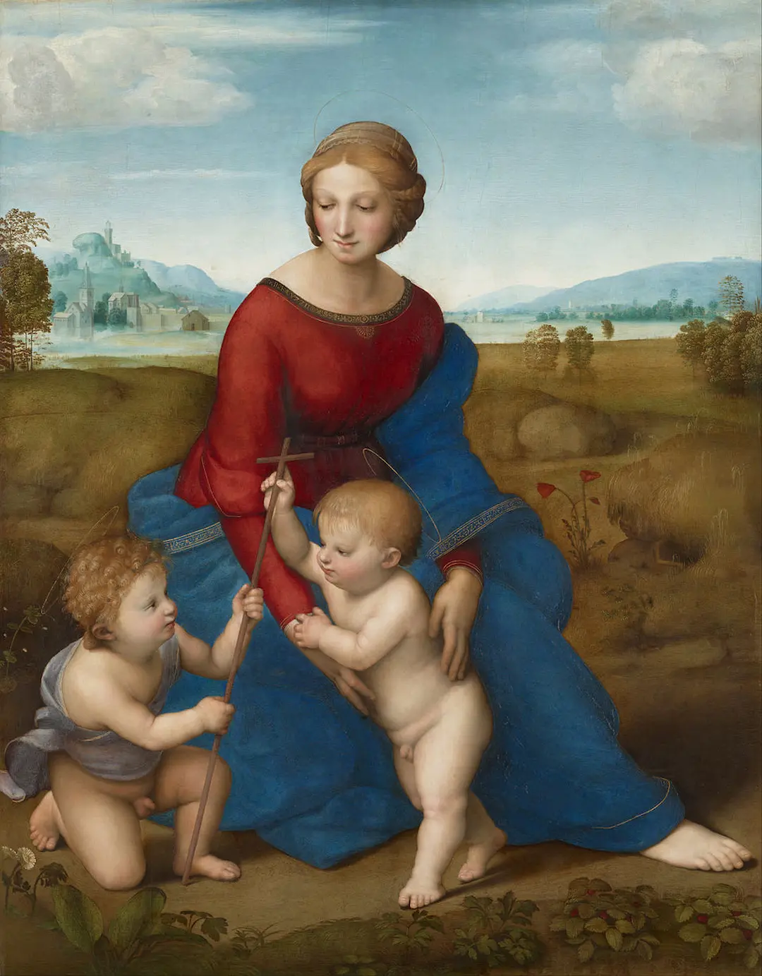 Buy Raffaello Sanzio Madonna of Belvedere (or Madonna del Prato) Oil Painting - Hand Painted Reproduction