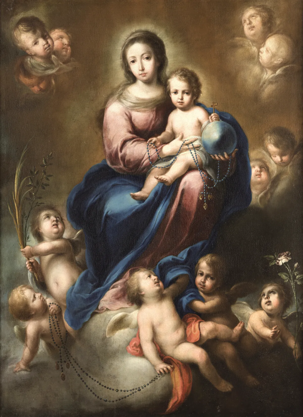 Buy Caravaggio  Madonna of the Rosary Oil Painting - Hand Painted Reproduction
