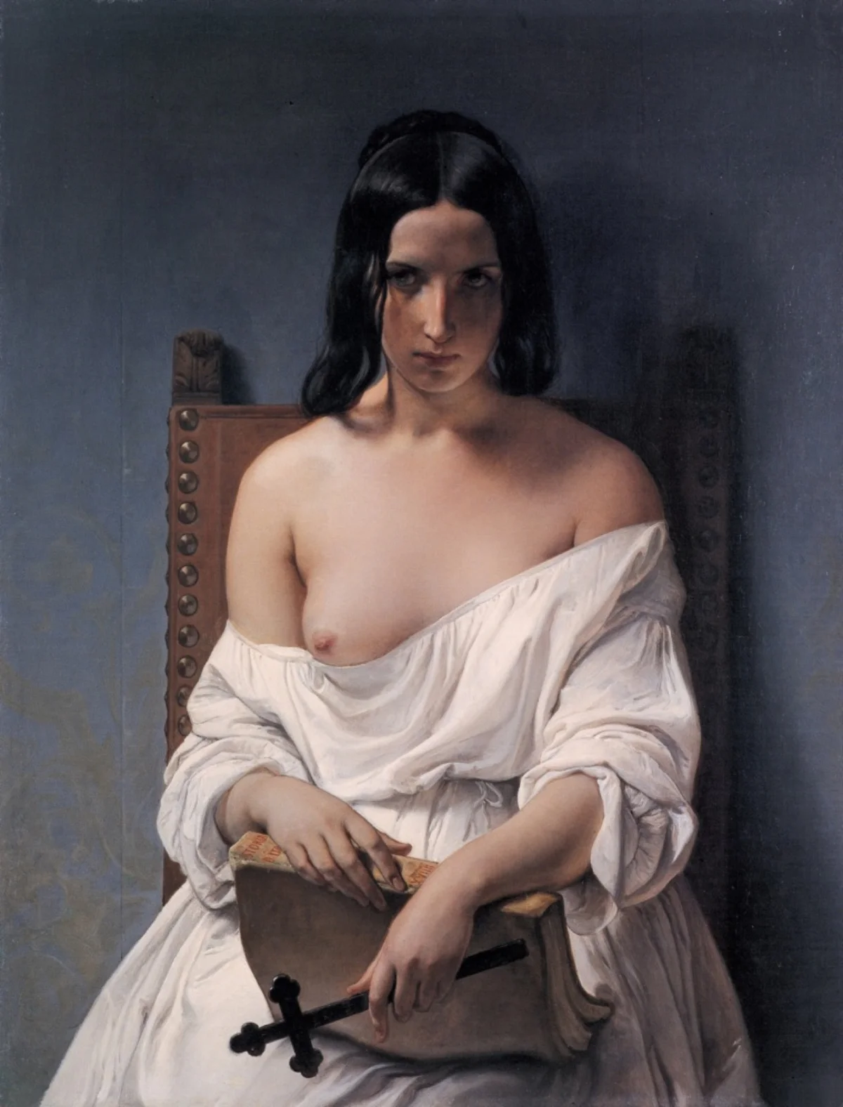 Buy Francesco Hayez Meditation on the History of Italy Oil Painting - Hand Painted Reproduction