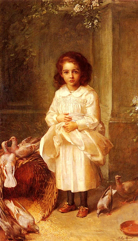 Buy Anna Lea Merritt Miss Ethel D'arcy Aged 6 Oil Painting - Hand Painted Reproduction