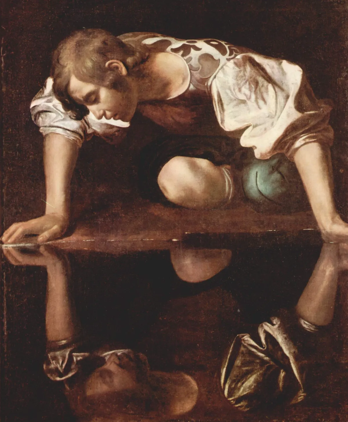 Buy Caravaggio  Narcissuss Oil Painting - Hand Painted Reproduction