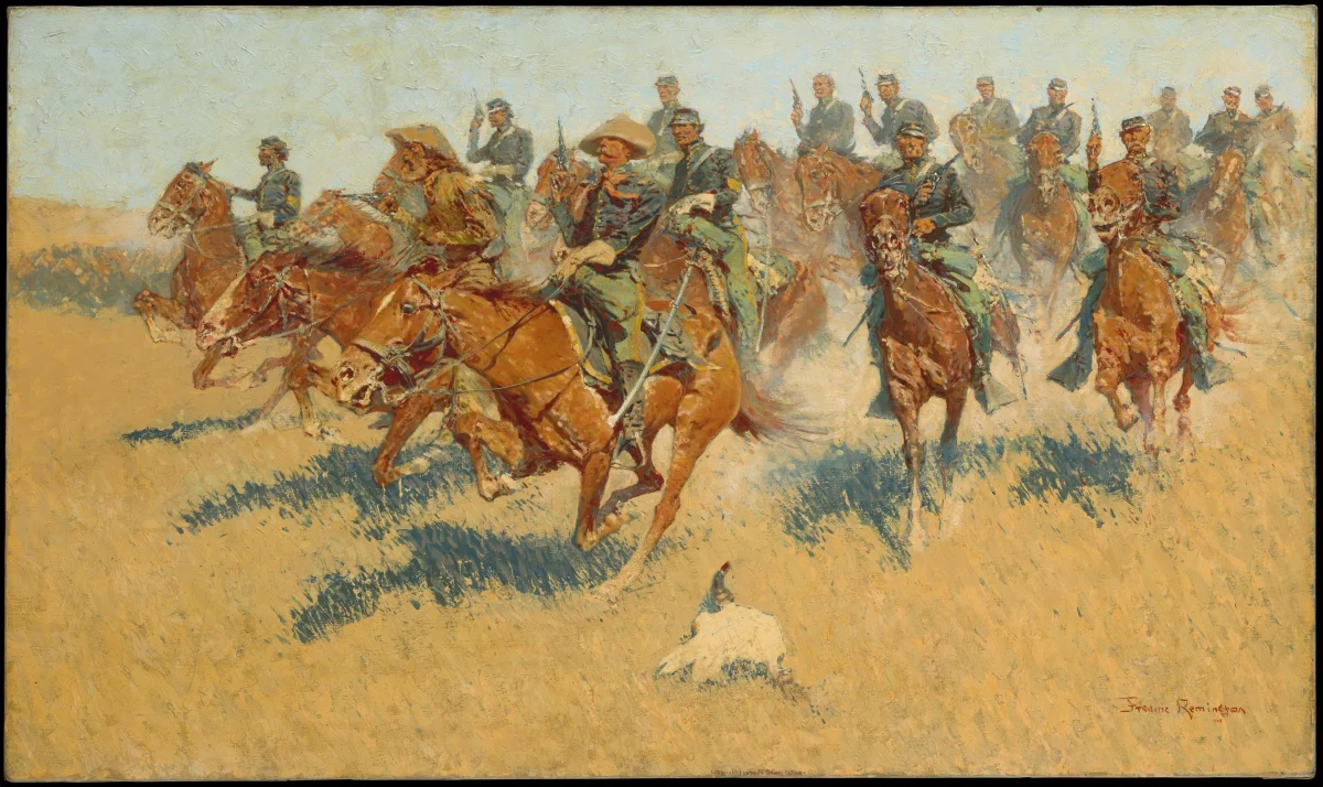 Buy Frederic Remington On the Southern Plains Oil Painting - Hand Painted Reproduction