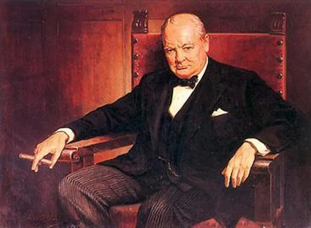 Buy Arthur Pan Sir Winston Churchill Oil Painting - Hand Painted Reproduction