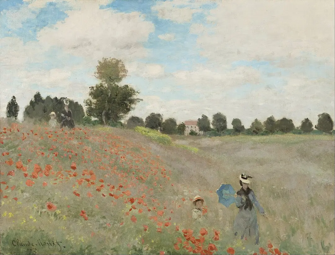 Buy Claude Monet Poppies At Argenteuil Oil Painting - Hand Painted Reproduction