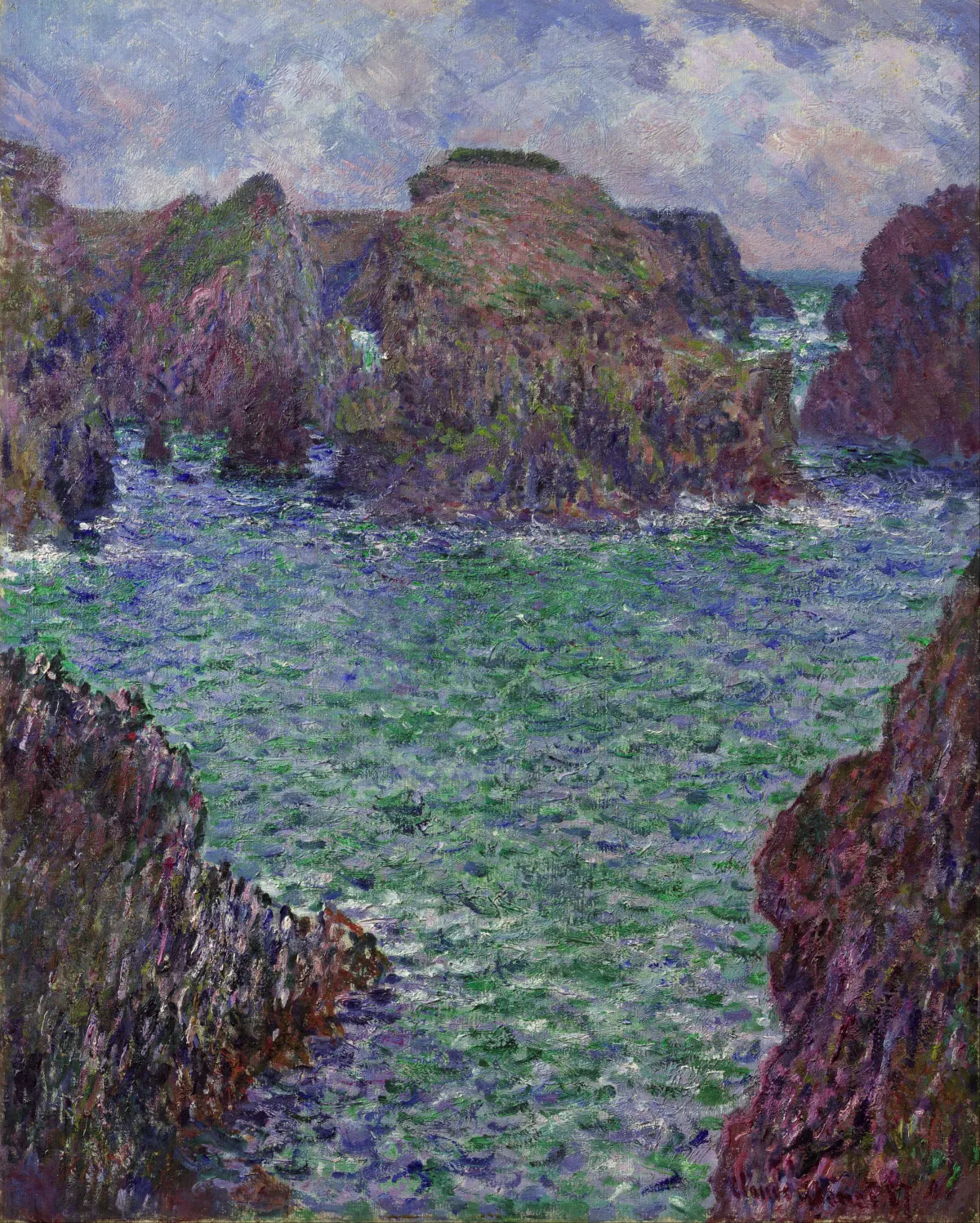 Buy Claude Monet Port-Goulphar, Belle-Île Oil Painting - Hand Painted Reproduction