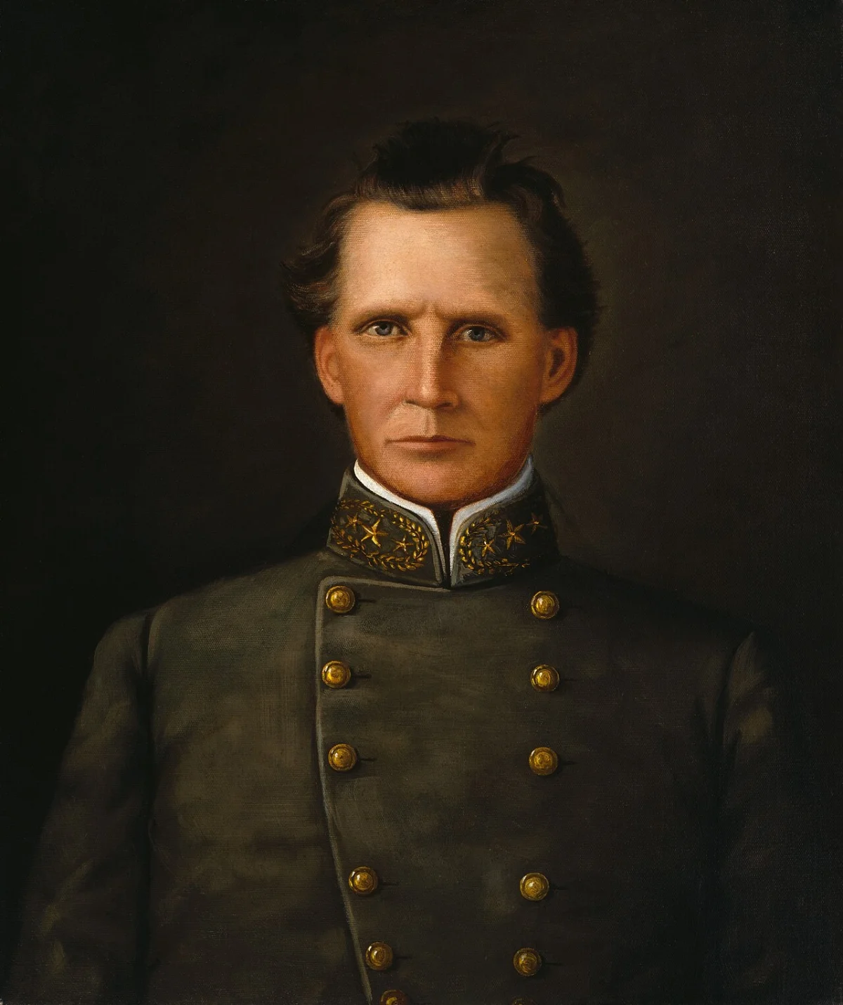 Buy William Henry Huddle Portrait of Brigadier General Joseph Lewis Hogg Oil Painting - Hand Painted Reproduction