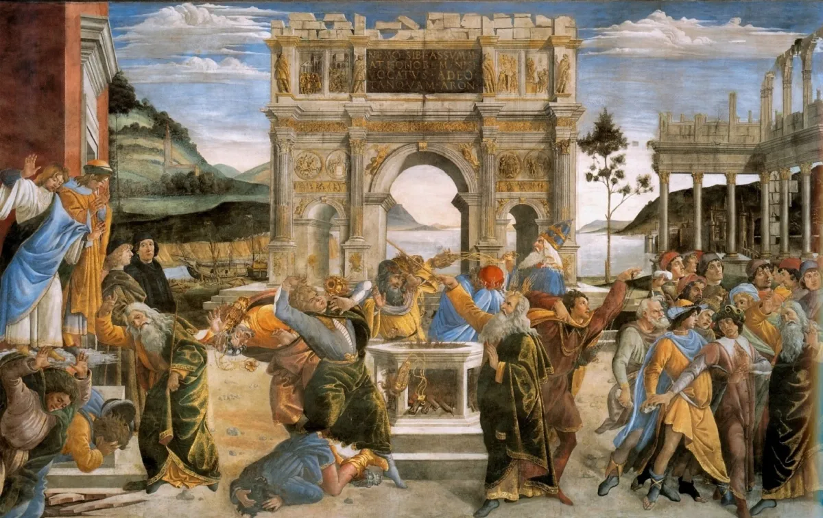 Buy Alessandro Filipepi (Sandro Botticelli) Punishment of the Rebels Oil Painting - Hand Painted Reproduction