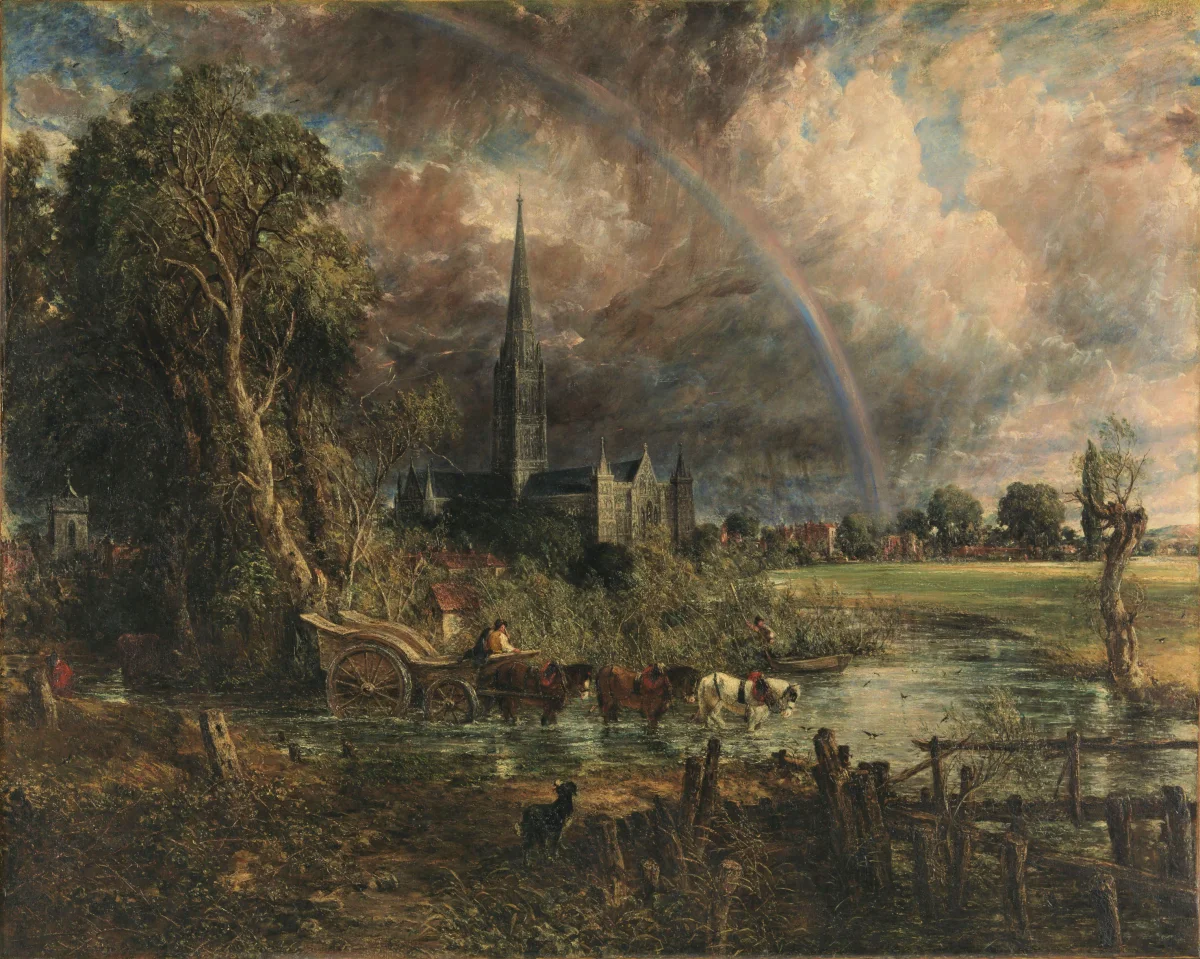 Buy John Constable Salisbury Cathedral from the Meadows Oil Painting - Hand Painted Reproduction