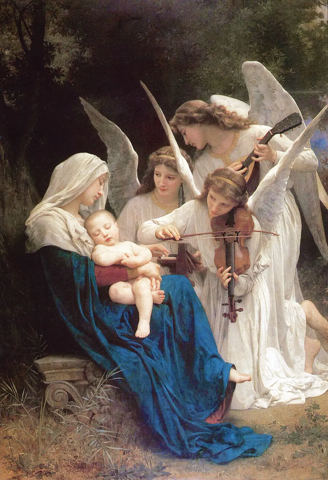 Buy William-Adolphe Bouguereau Song of the Angels Oil Painting - Hand Painted Reproduction