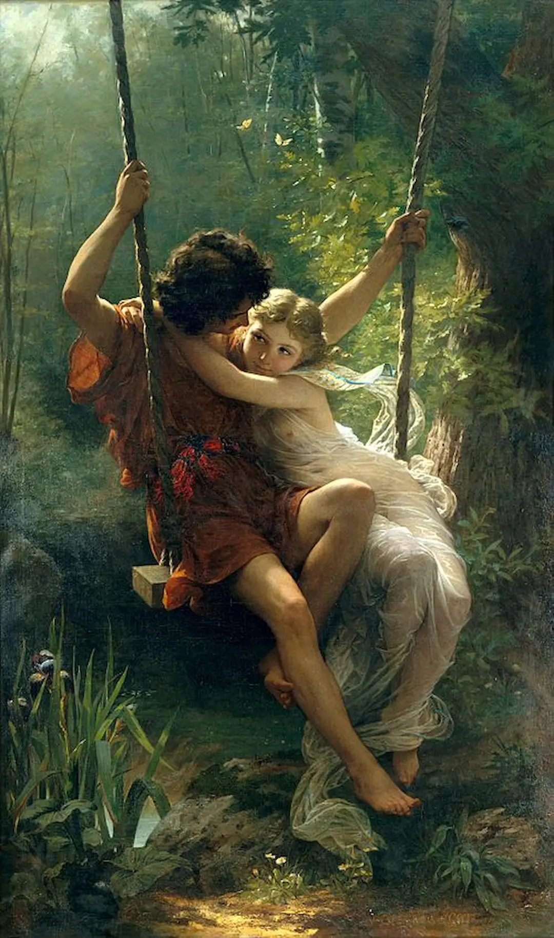 Buy Pierre Auguste Cot Springtime Oil Painting - Hand Painted Reproduction