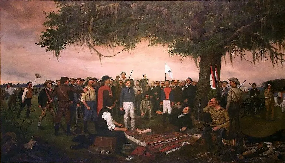 Buy William Henry Huddle Surrender At Santa Anna Oil Painting - Hand Painted Reproduction