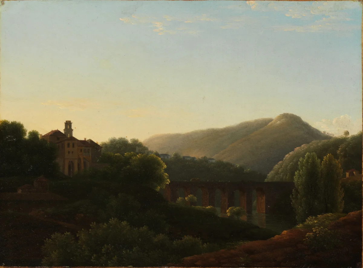 Buy Jean-Joseph-Xavier Bidauld The Bridge at La Cava, Kingdom of Naples Oil Painting - Hand Painted Reproduction