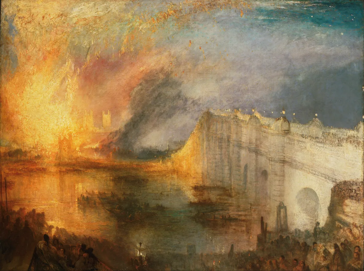 Buy Joseph Mallord William Turner The Burning of the Houses of Lords and Commons Oil Painting - Hand Painted Reproduction