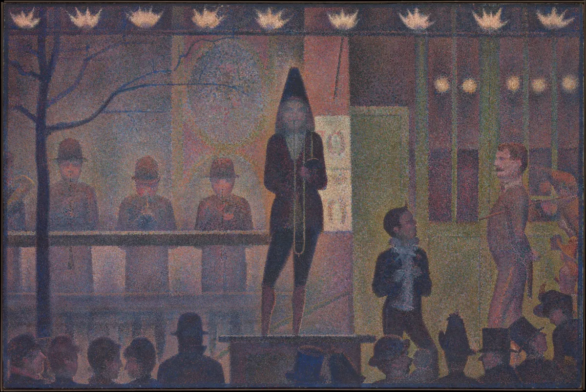 Buy Georges Seurat The Circus Parade Oil Painting - Hand Painted Reproduction